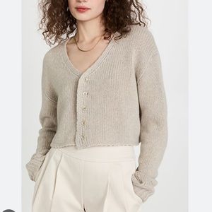 Sablyn Cashmere cropped cardigan